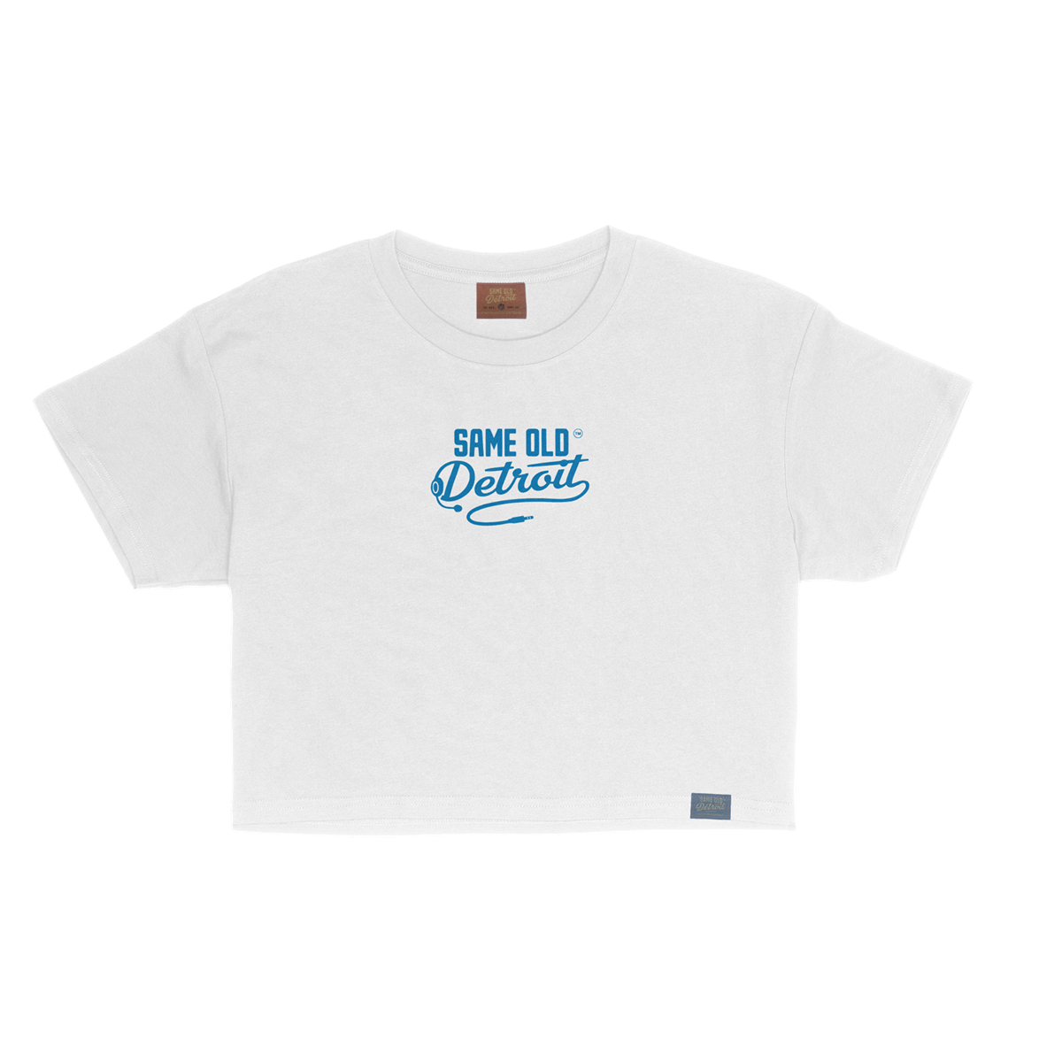 All I Think About Is You Guys Cropped Tee | White – Same Old Detroit