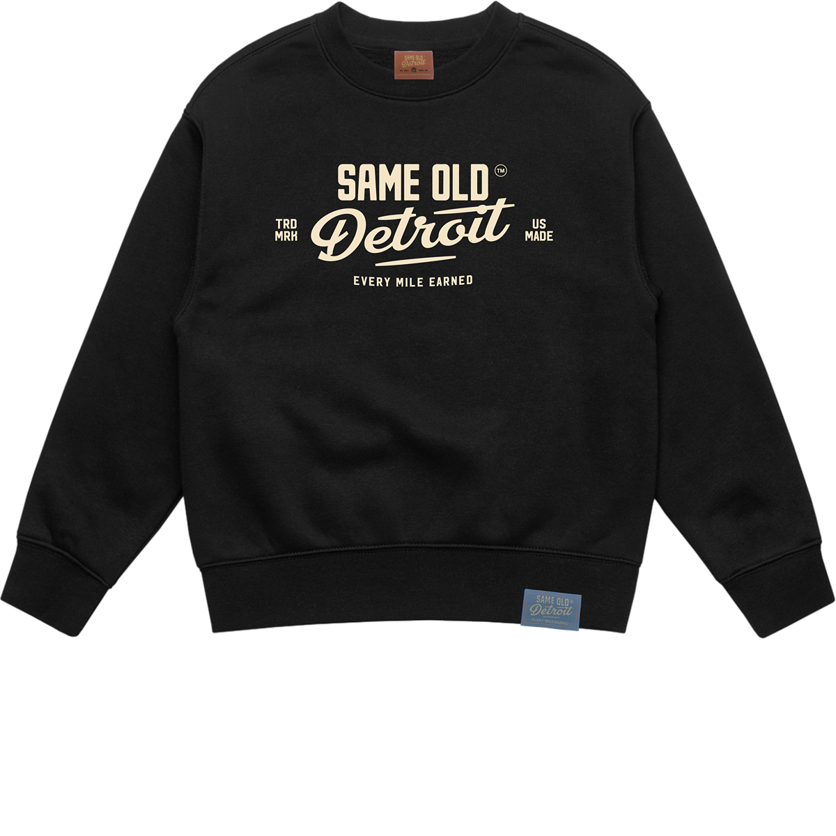 Rah Rah Kids Crewneck | Black – Same Old Detroit