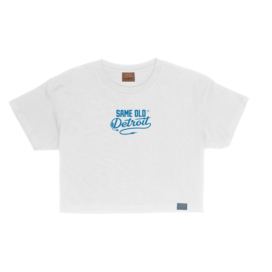 All I Think About Is You Guys Cropped Tee | White – Same Old Detroit
