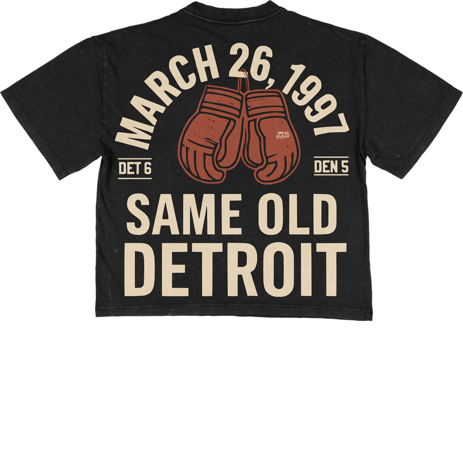 March 26, 1997 Cropped Tee | Ash – Same Old Detroit