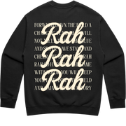 Rah Rah Crewneck | Faded Black – Same Old Detroit