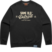 Rah Rah Crewneck | Faded Black – Same Old Detroit