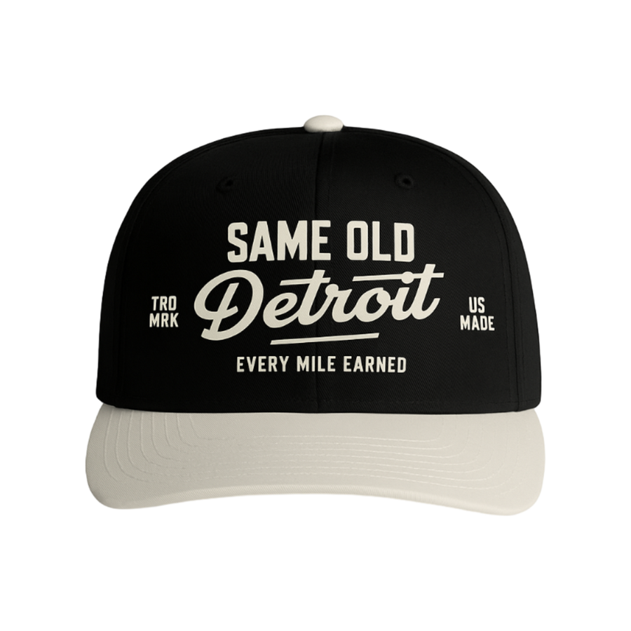 Signature Same Old Detroit Two-Tone Hat | Black & Cream