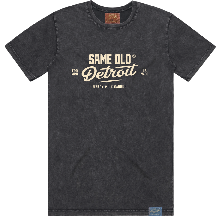Signature Same Old Detroit Tee | Blue Stonewash