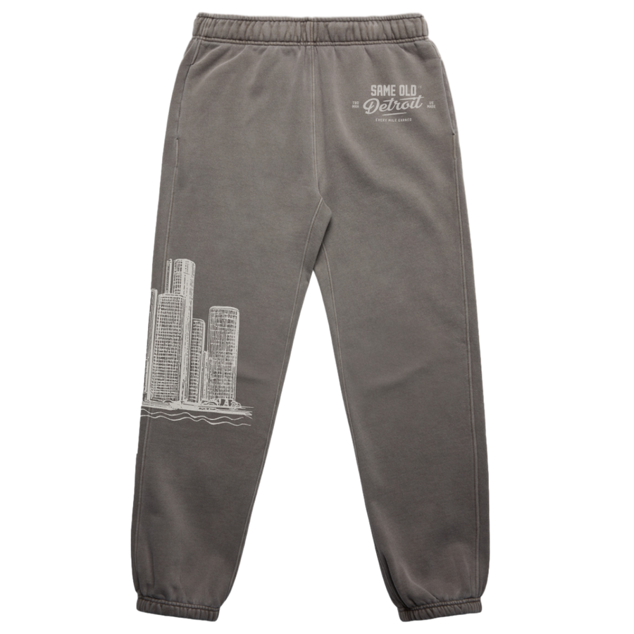 Detroit’s Renaissance Trackpants | Faded Gray – Same Old Detroit