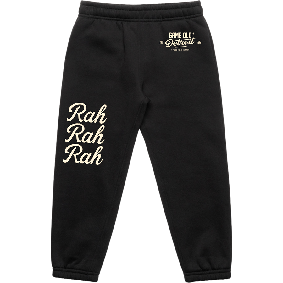 Rah Rah Kids Trackpants | Black – Same Old Detroit