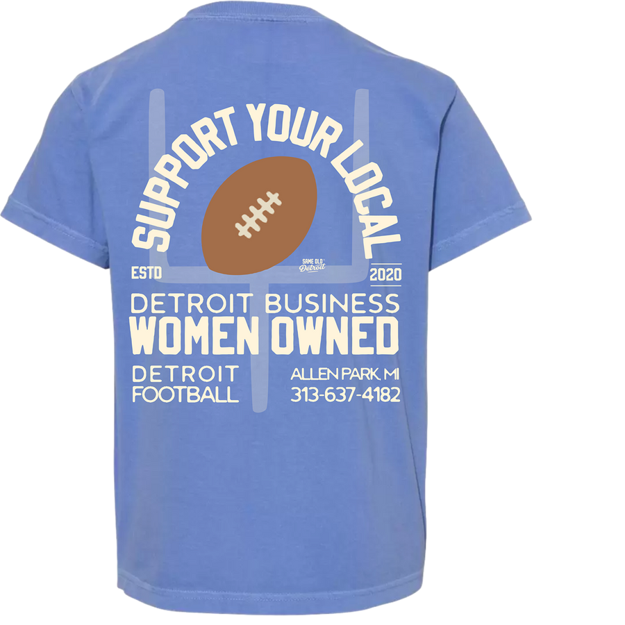 Support Your Local Kids Tee | Blue – Same Old Detroit