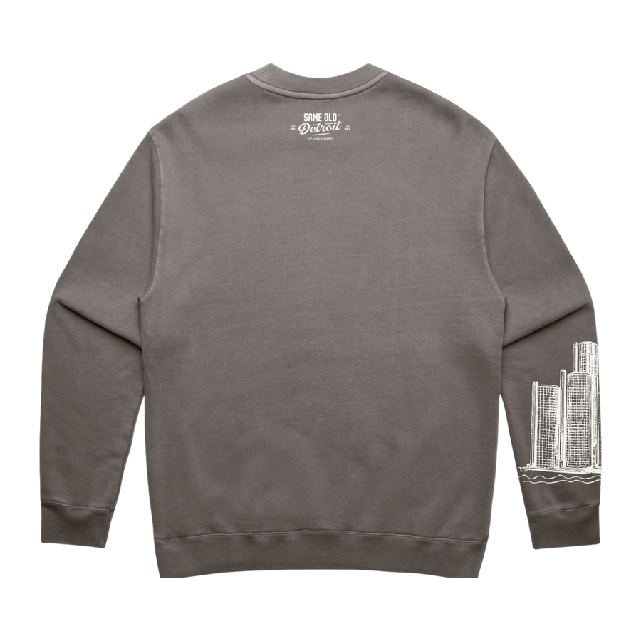Detroit’s Renaissance Crewneck | Faded Gray – Same Old Detroit