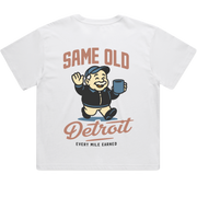 Same Old Detroit Cropped Tee | White – Same Old Detroit