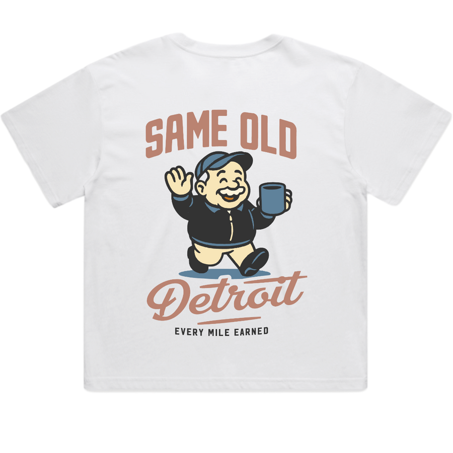 Same Old Detroit Cropped Tee | White – Same Old Detroit