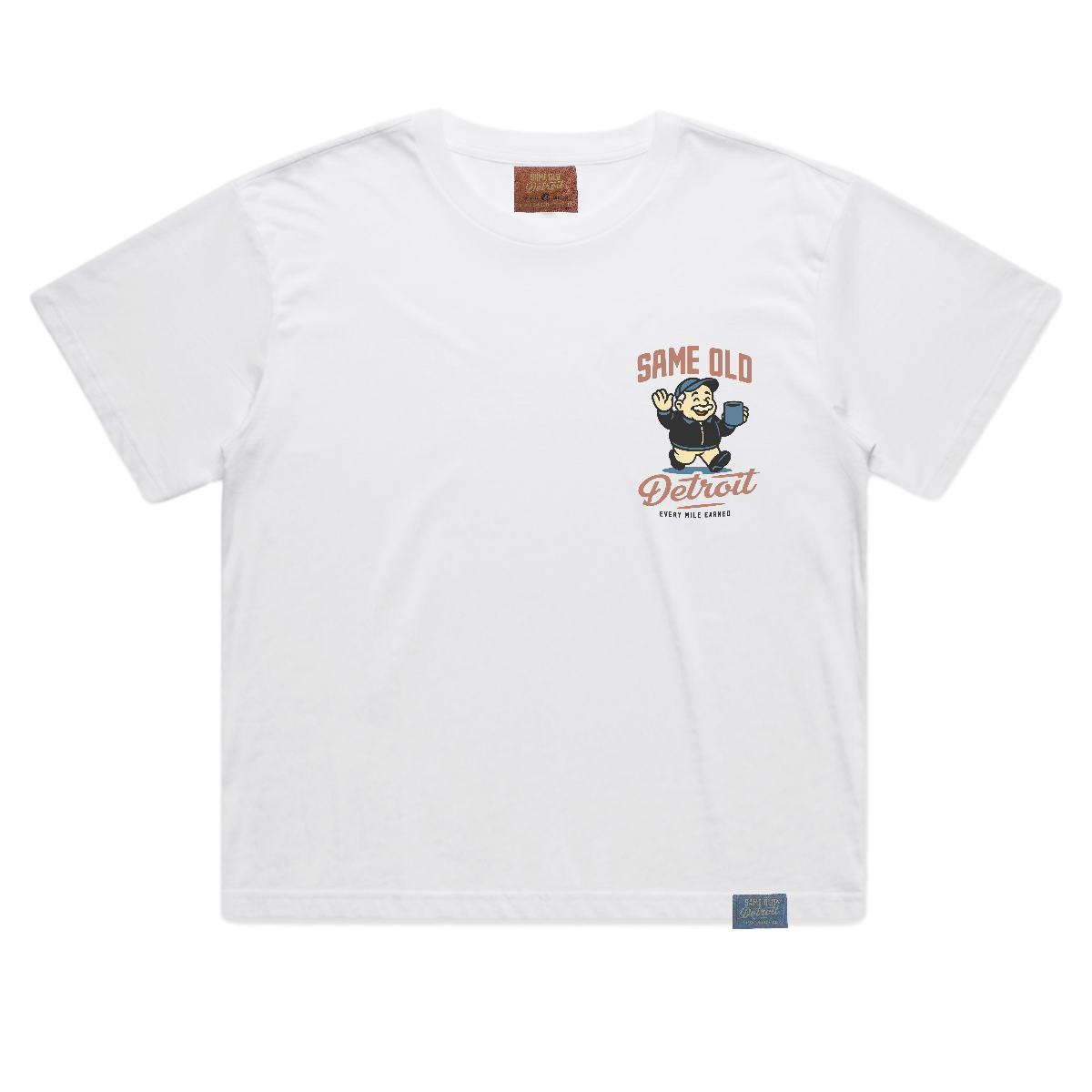 Same Old Detroit Cropped Tee | White – Same Old Detroit