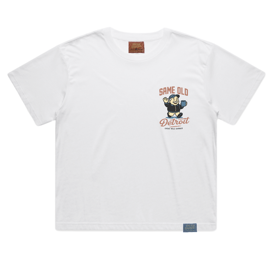 Same Old Detroit Cropped Tee | White – Same Old Detroit