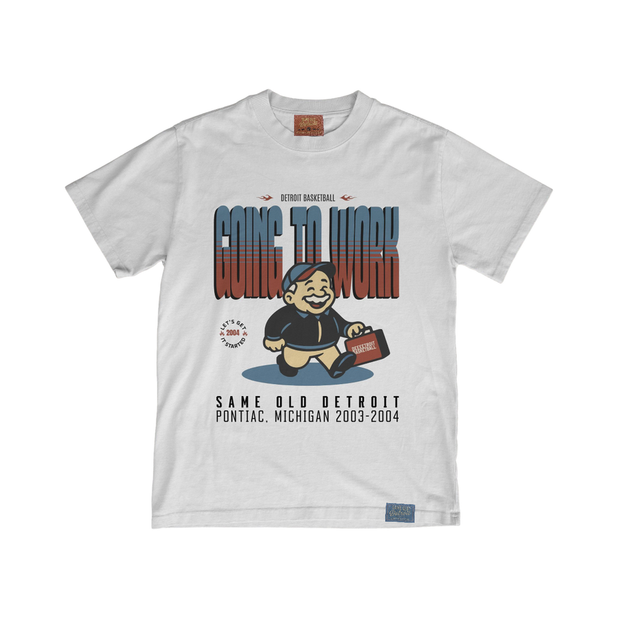 Going To Work Tee | Off-White – Same Old Detroit