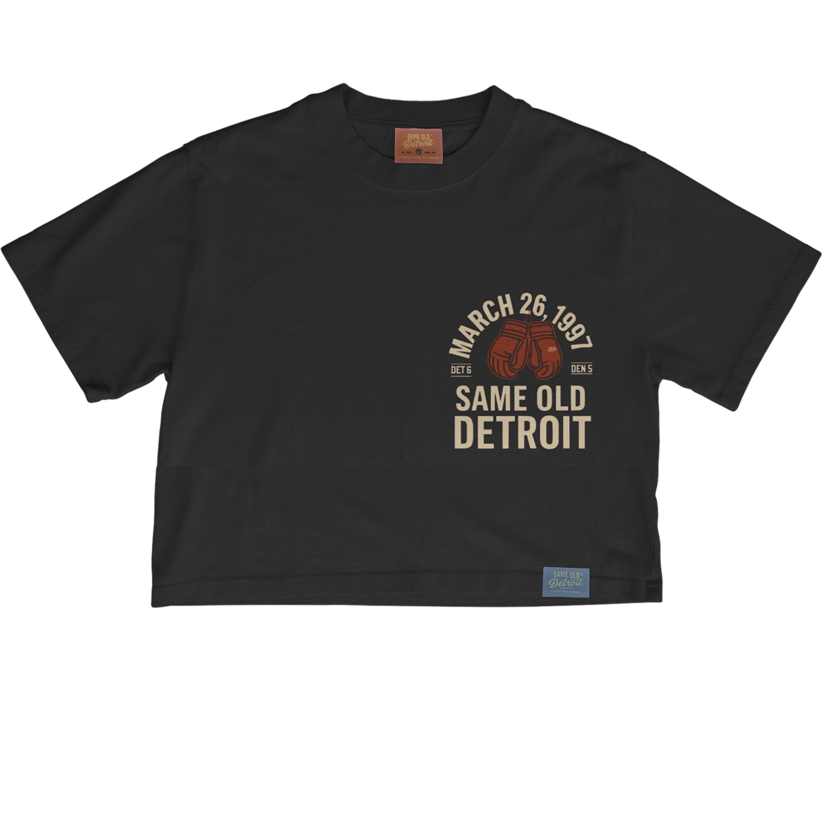 March 26, 1997 Cropped Tee | Ash – Same Old Detroit