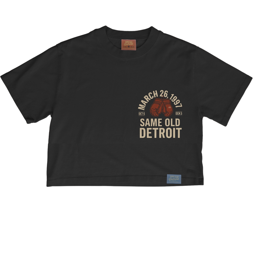 March 26, 1997 Cropped Tee | Ash – Same Old Detroit