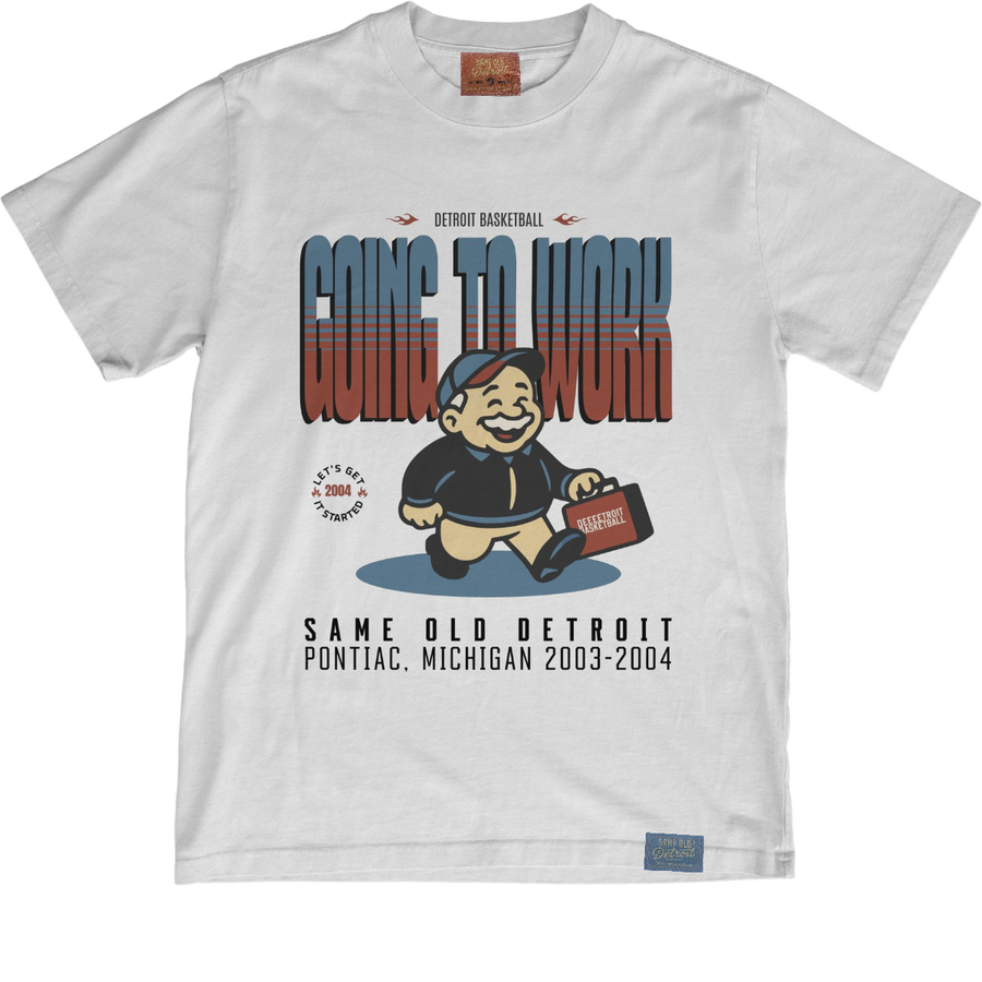 Going To Work Kids Tee | Off-White – Same Old Detroit